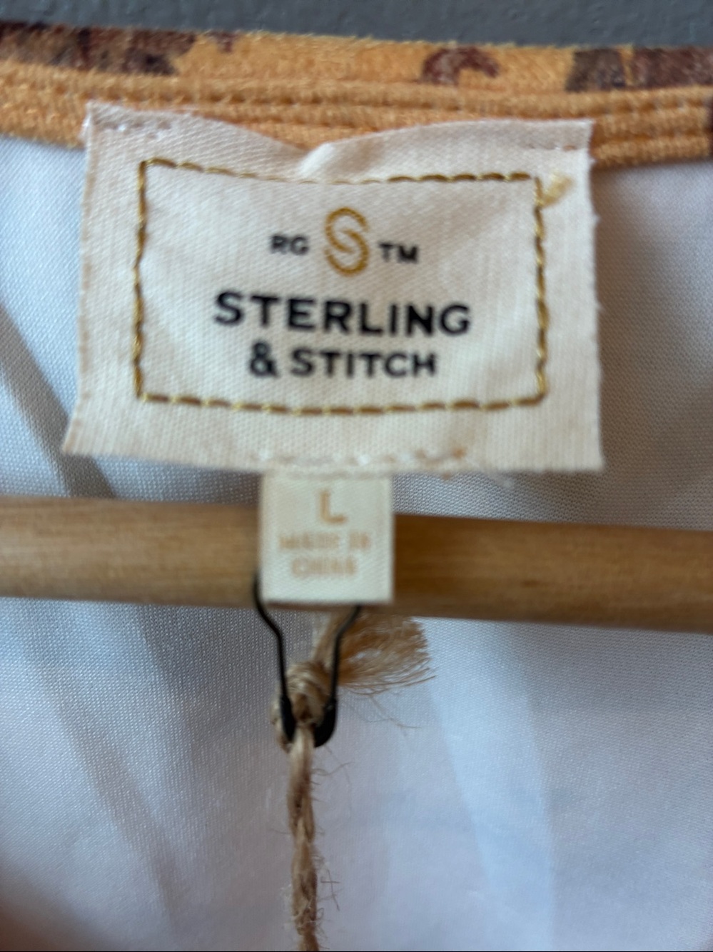 Sterling & Stitch Vest Yellow Desert Horses Faux Suede Large - Picture 5 of 7